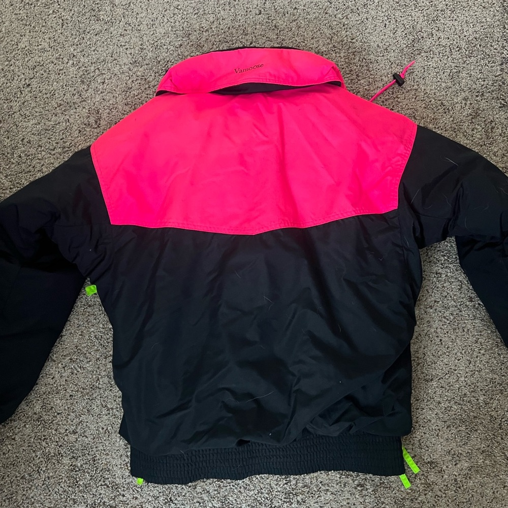 Vintage 90’s Columbia Neon Doubled Lined Coat - Picture 4 of 8